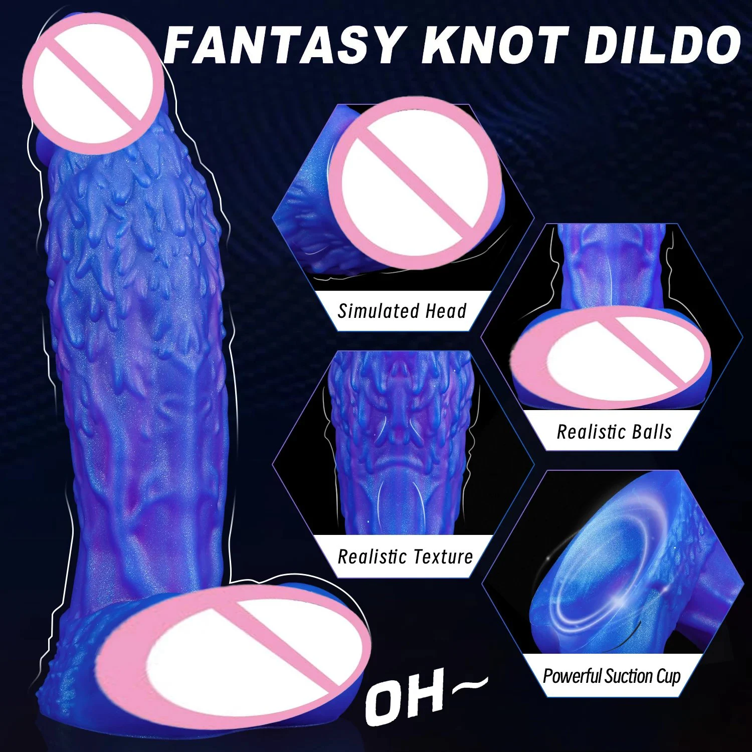 Fantasy Monster Dragon Dildo Huge Silicone Waterproof Eco-Friendly Adult Sex Toy Suction Cup