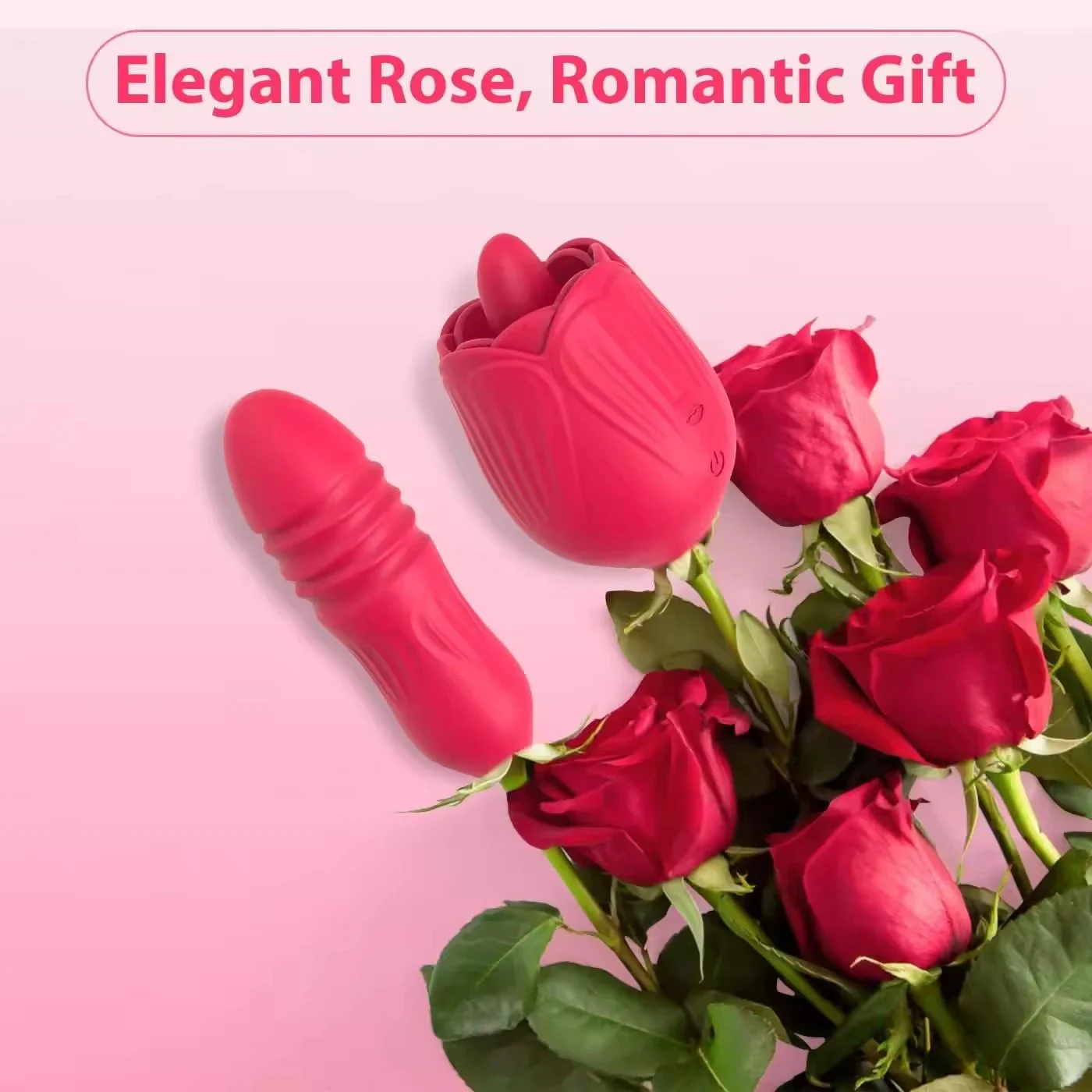 The second generation rose tongue female erotic tongue licking backyard masturbation anal plug adult products