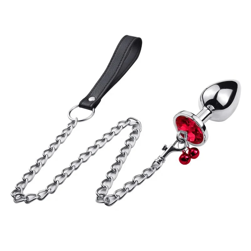 Plug Anal Sex Toys Anal Diamond Plug Toys With Traction Chain Sex Adult
