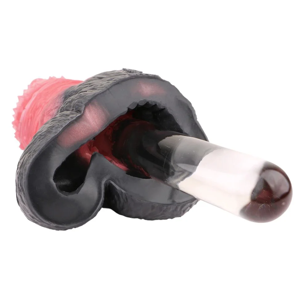 Fantasy Lifelike Tiger Penis Shape Masturbator Cup for Men Silicone Soft Masturbation Sleeve Pocket Pussy Stroker