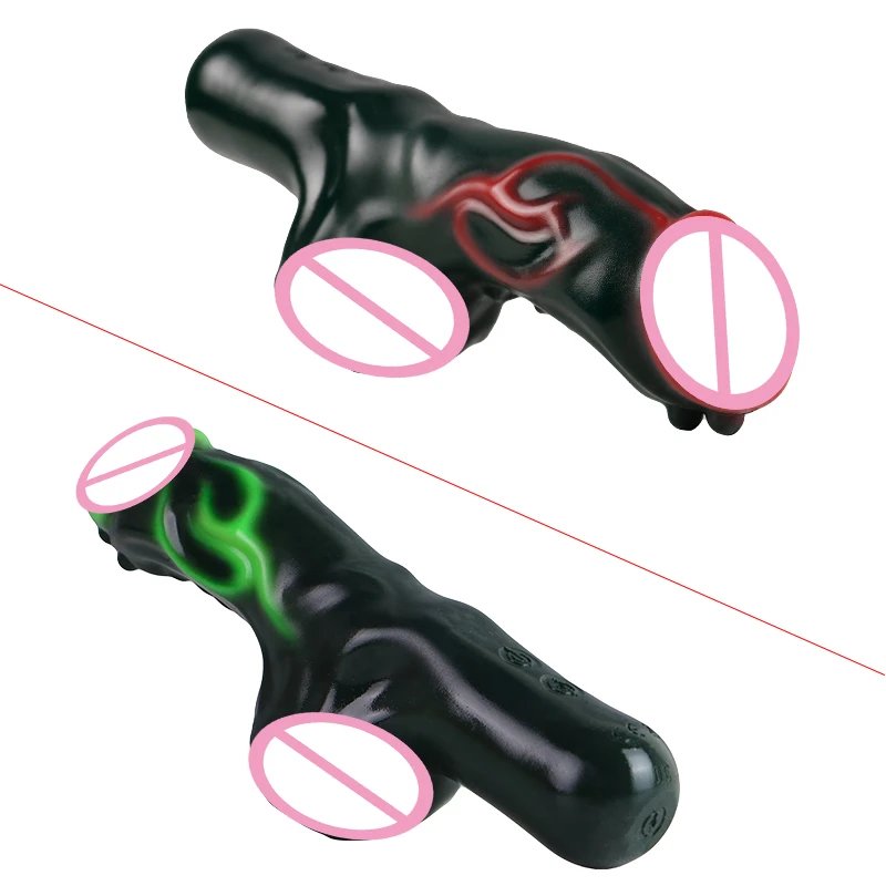 Vibratory and Non-vibratory Models Available Dual Head Heated Vibrating Female Masturbator Alien Alien Soft Vibrator