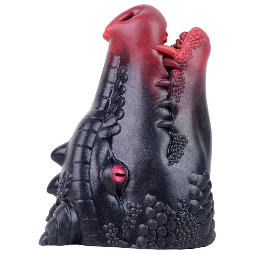 Fantasy Flame Dragon Monster Masturbator Soft Tight Vagina Liquid Silicone Male Masturbation Cup Adult Sex Toys