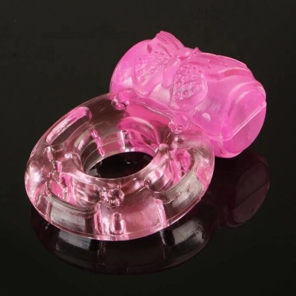 Men's Adult TPE Crystal Vibrating Cock Ring Delay Ejaculation Sex Toys for Men