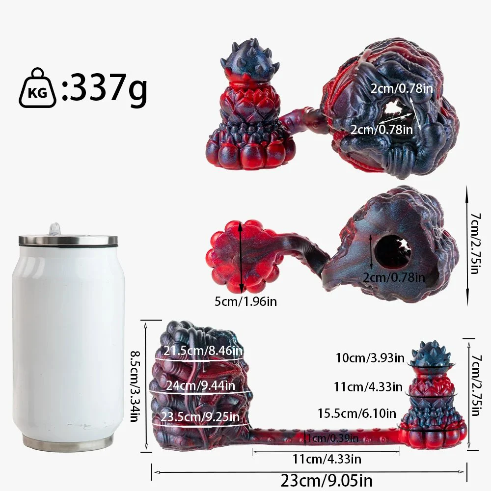 Fantasy Masturbator Monster Alien Sex Toys for Men 3D Textured With Anal Plug Silicone Pocket Pussy