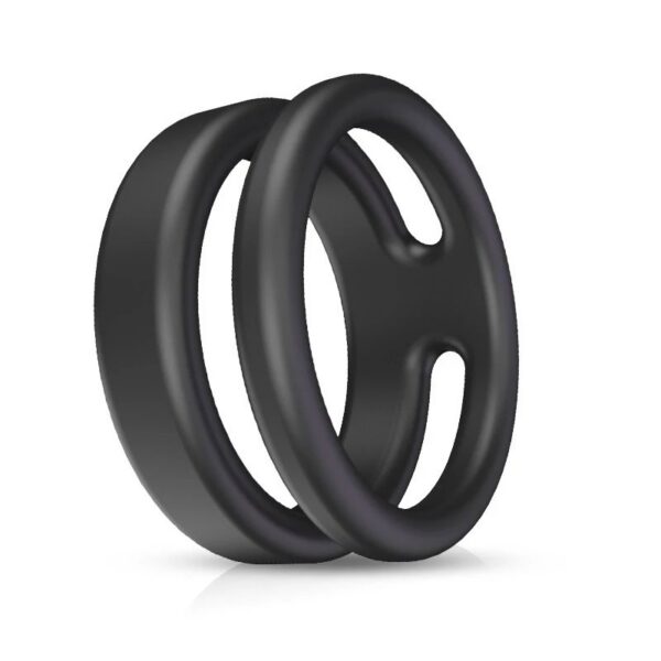 Men's Delayed Ejaculation Silicone Sleeve Double Ring Physical Locking Decorations