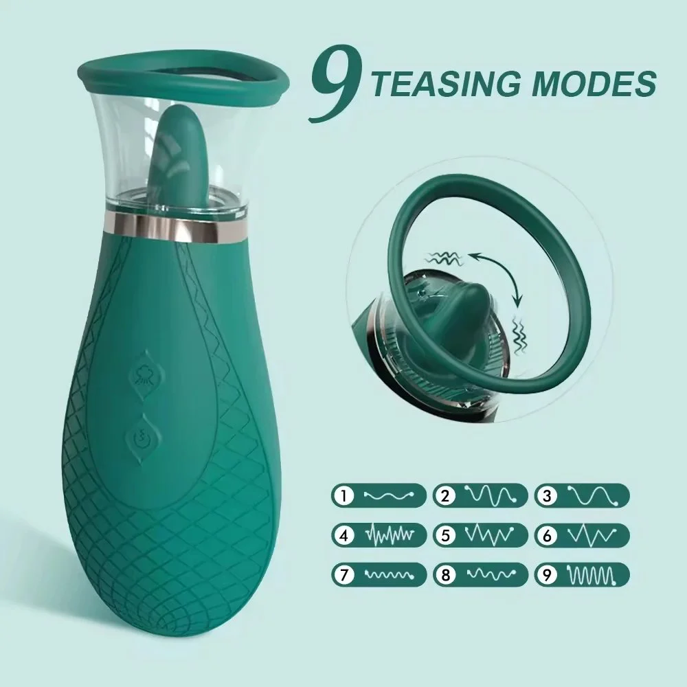 Tongue Licking Sucking Vibrator Nipple Sucker Sexuales Para Mujer Female Sex Clitoral Toy for Women