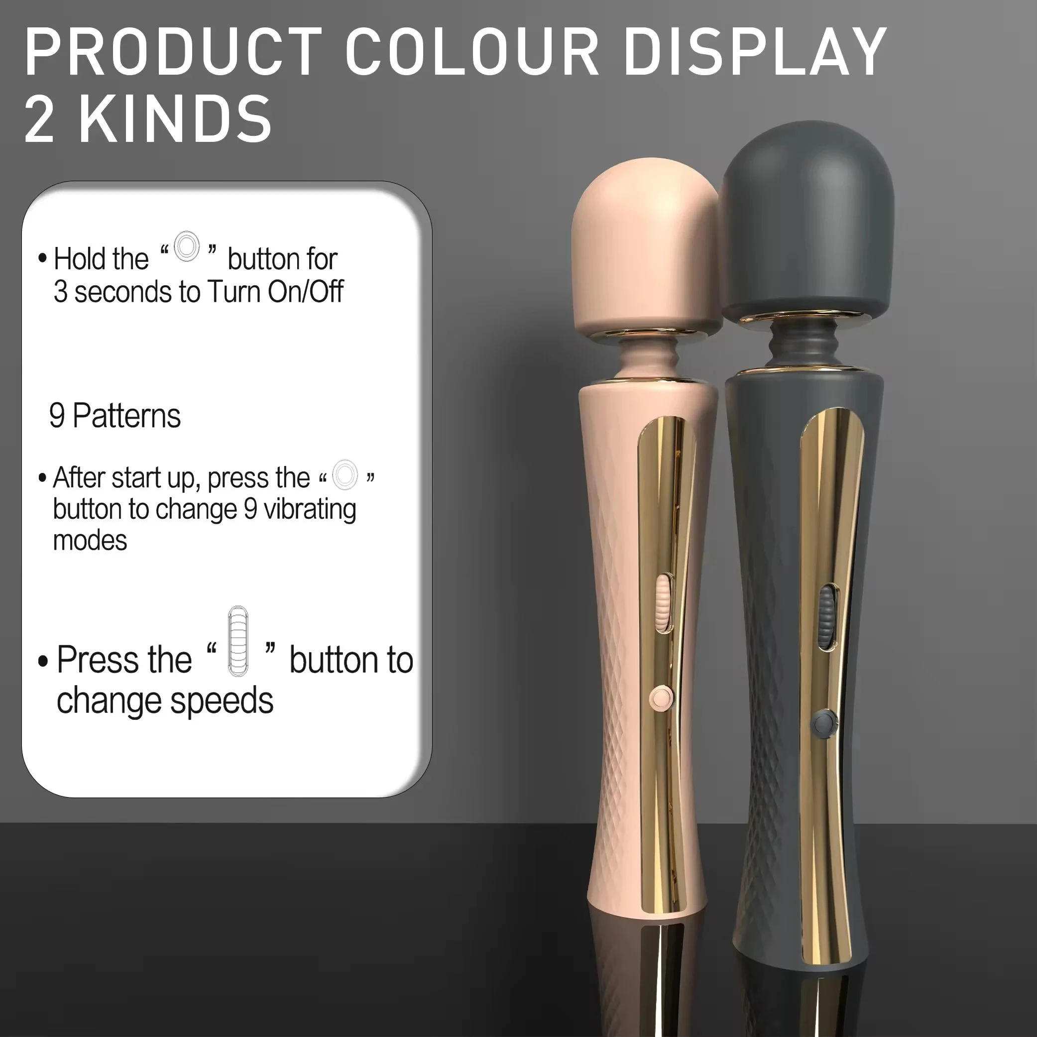 NEW Clitoral Vibrator AV Video Magic Wand Massage Wand Vibrator Sex Toy for Women