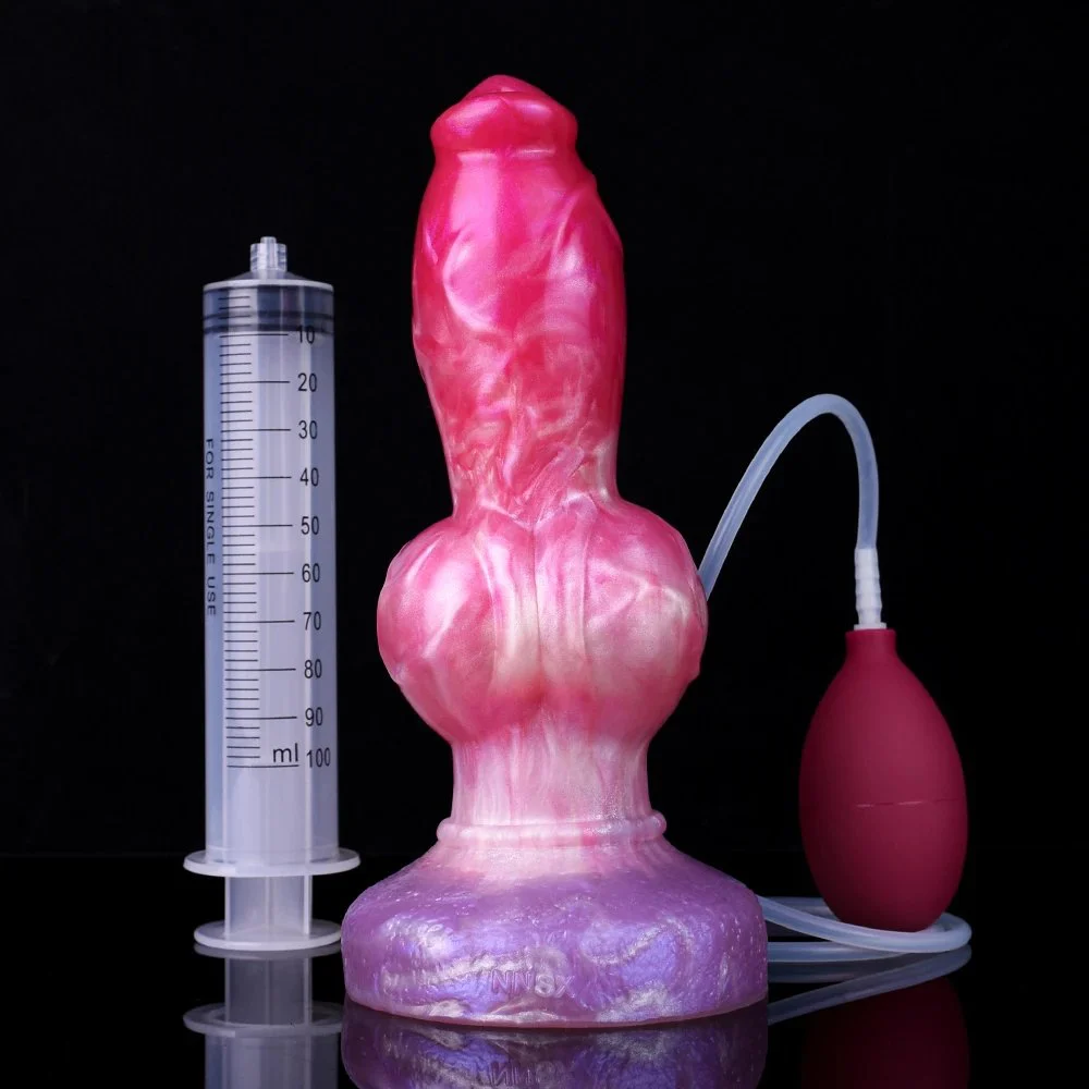Colorful Animal Dildo Anal Prostate Play Dildo Ejaculating Squirt for Man and Women