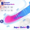 Curved Shaft and Balless G Spot Liquid Silicone Dildo Vibrator Anal Sex Toys Vibrating Fantasy Lifelike Dildo for Women Men