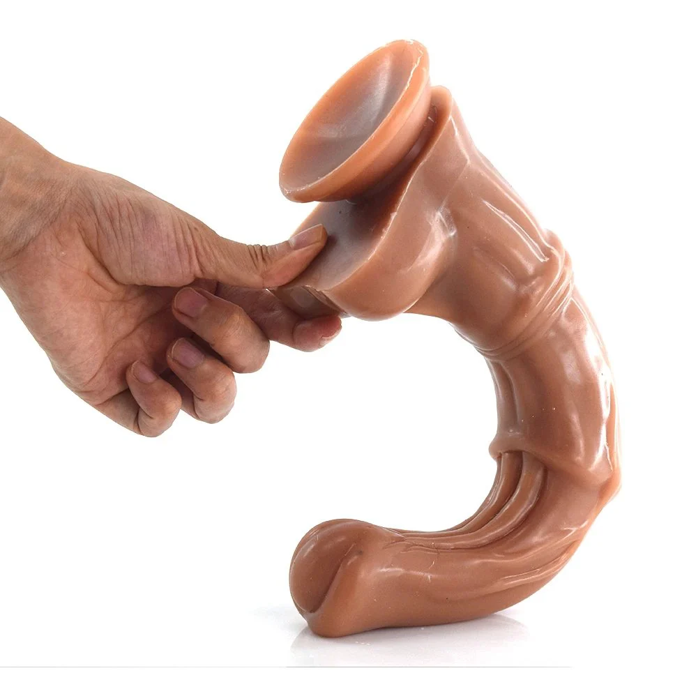 Color Dual Layer Silicone Dildo Flexible Rubber Cock Penis Sex Toys Adult Women Dildo with Belt Sex