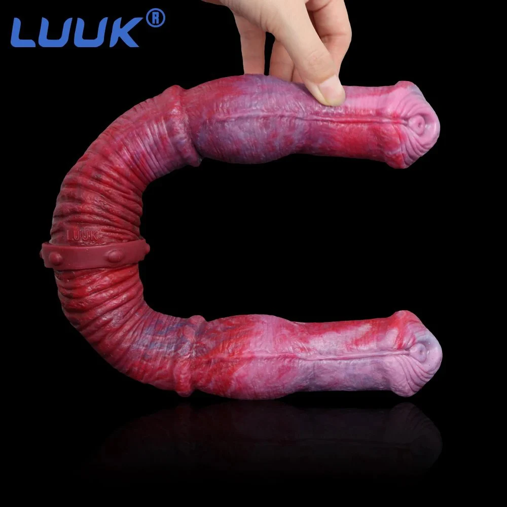 Color Lesbian Super Long Dildo Double Head Rubber Rod Huge Cock Penis for Women Sex Shop Adults