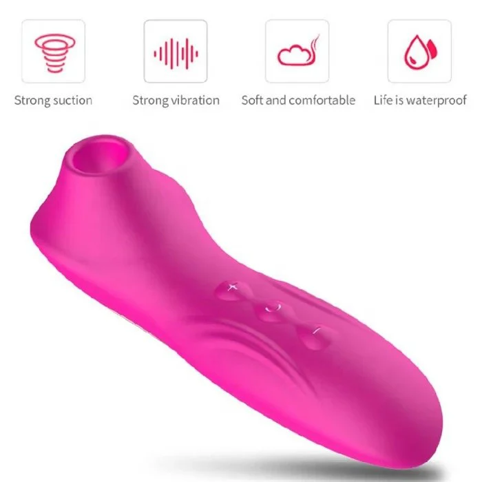USB Rechargeable Clit Sucking G-Spot Vibrator for Women with 5 Vibration Modes