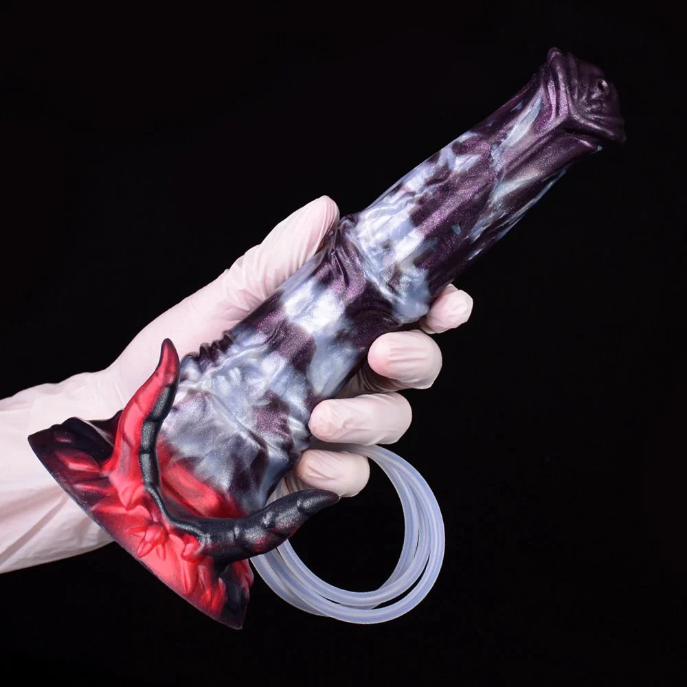 Ejaculation Dildo With Suction Cup Spray Liquid Squirting Horse Dildo Squirting Cock Anal Prostate Play alien Cock Sex Toys
