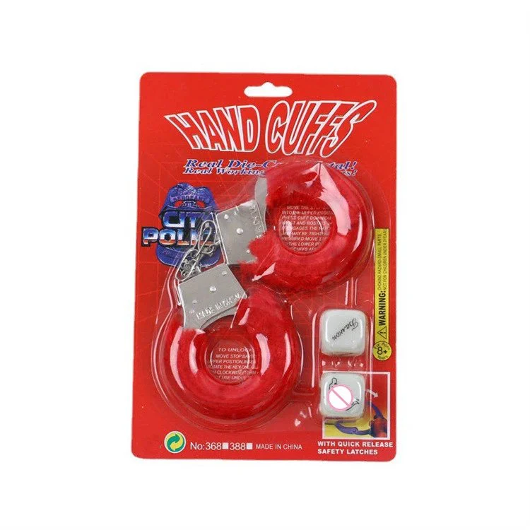New Package SM Couple Games Sex Toy Adult Sexy Dice Bondage Gear Handcuffs Fluffy