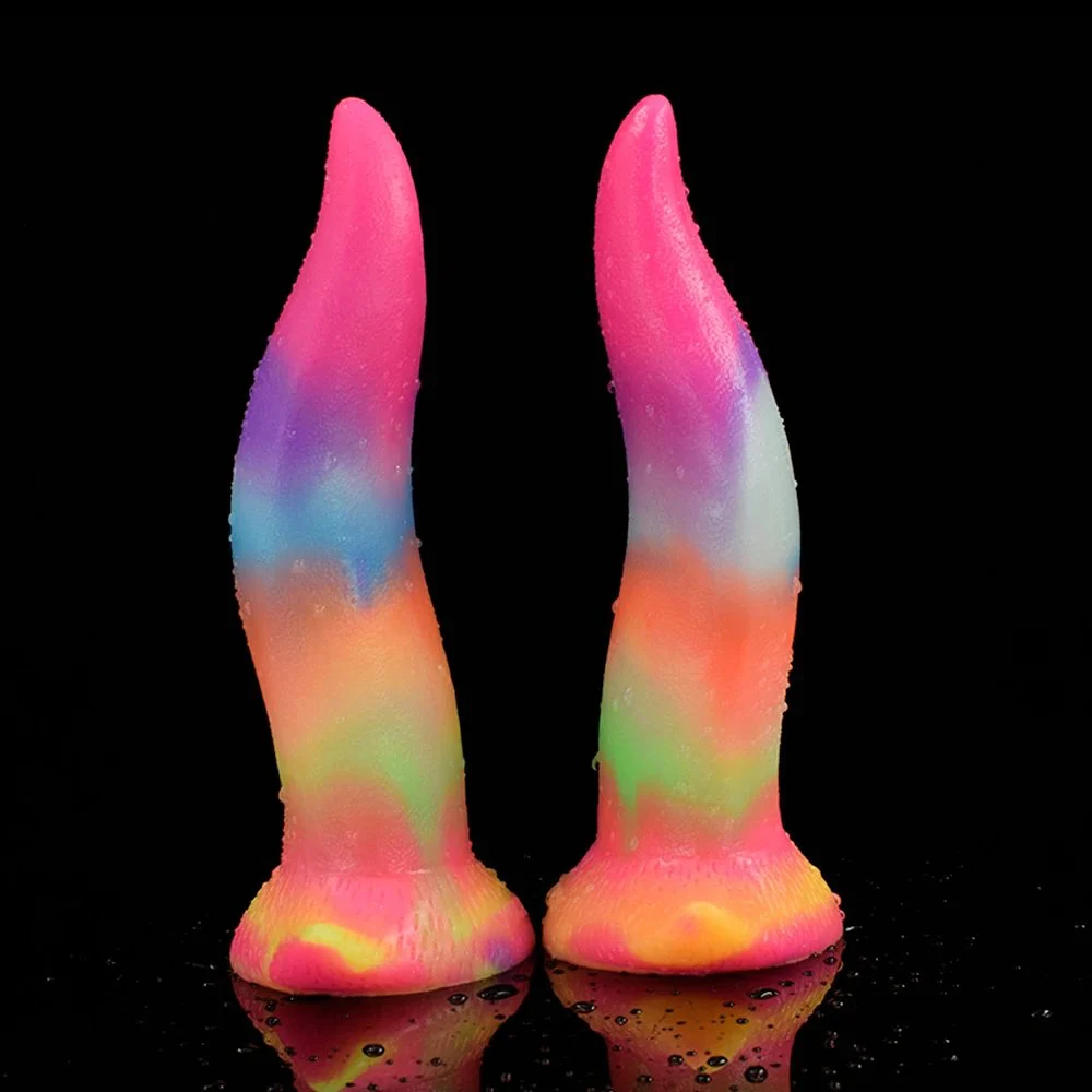 Sex Toy Vagina Massagger Dragon Tongue Luminous Dildo for Women