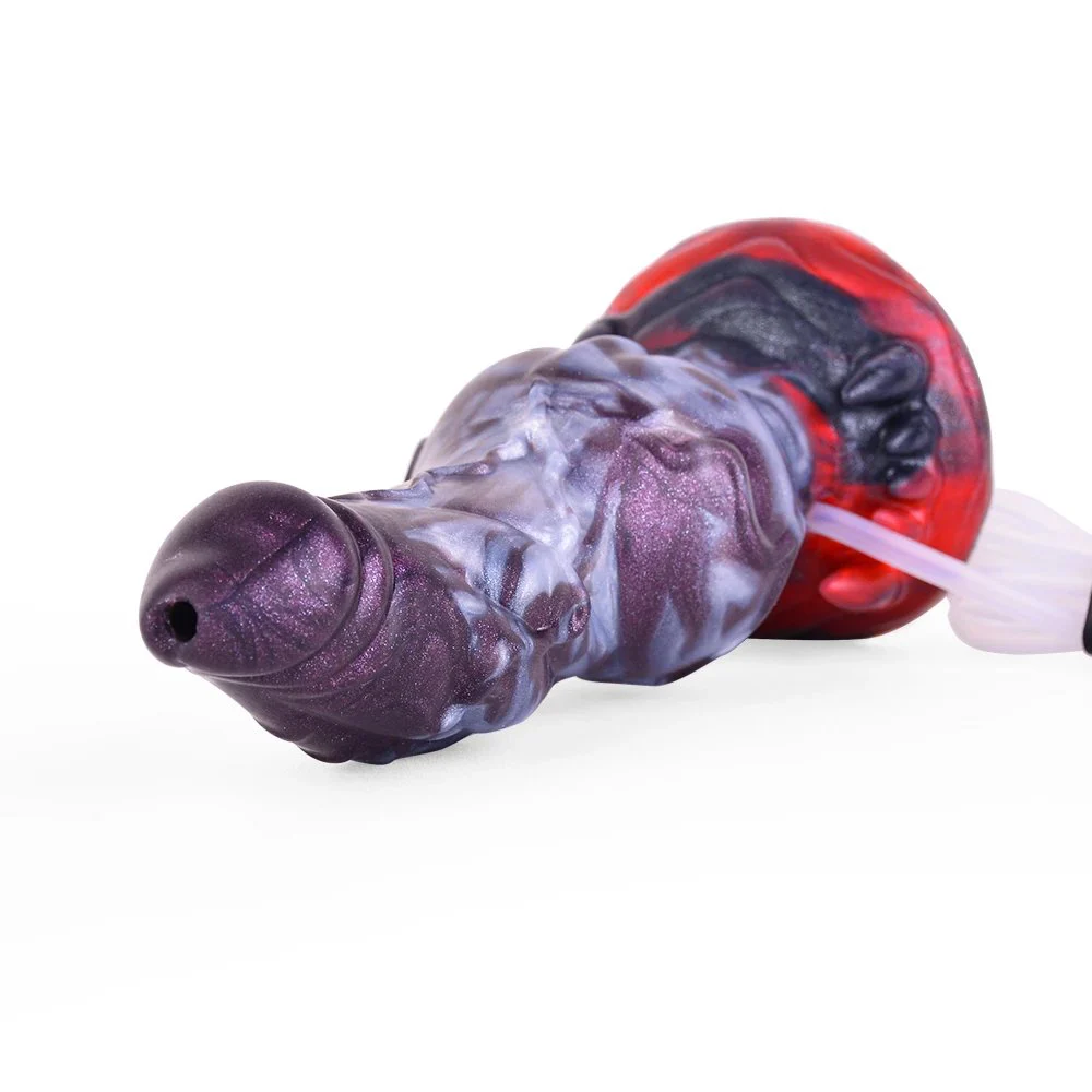 Ejaculating Squirting Cock Alien Silicon Dildo Animal Dog Horse Cock Squirting Orgsm Masturbator With Syringes Sex Toy