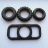 Pack of 4 Silicone Rooster Penis Rings for Men Enhancing Orgasm and Erection Sex Toys