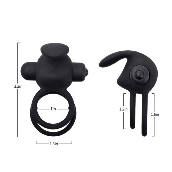 Men's Sex Toys 10 Frequency Silicone Vibrating Cock Ring Soft and Delay Ejaculation Feature