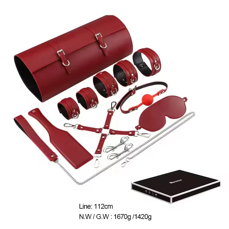 Sex Bondage Restraints 10pcs Adult Games Cuffs Gag Blindfold Spanking Sex Toys for Women and Couples