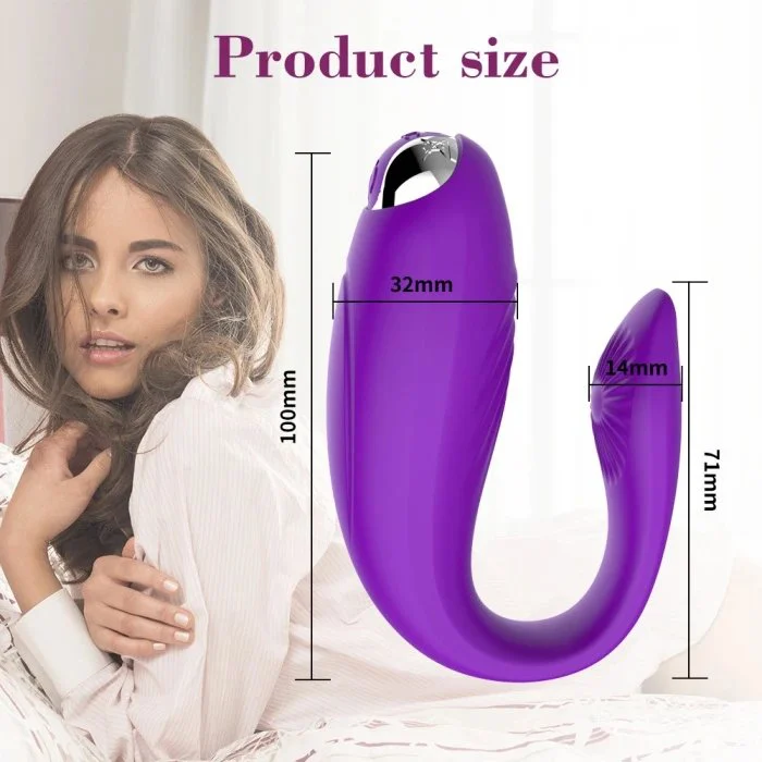USB Rechargeable 10 Frequency Silicone Clit G-Spot Vibrator Wearable Vaginal Sex Toys for Women