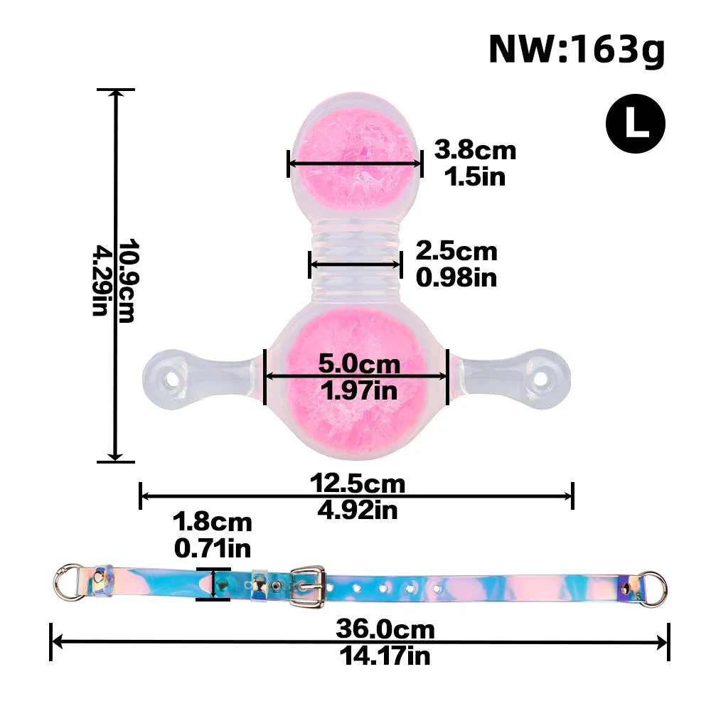 Realistic Silicone Dildo Gag for Sex Games, Open Mouth Sex Penis Gag Muzzles, Silicone Sex Toys Bondage Ball Gags for Games