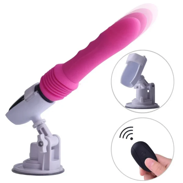 Electric Remote Control Thrusting Telescopic Dildo Masturbator Automatic Sex Toy Gun Machine