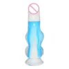 Dog Dildo Strapon Dildos Erotic Anal Dildo Animal Penis Lesbian Blue White Porcelain Animal Sex Toys for Woman