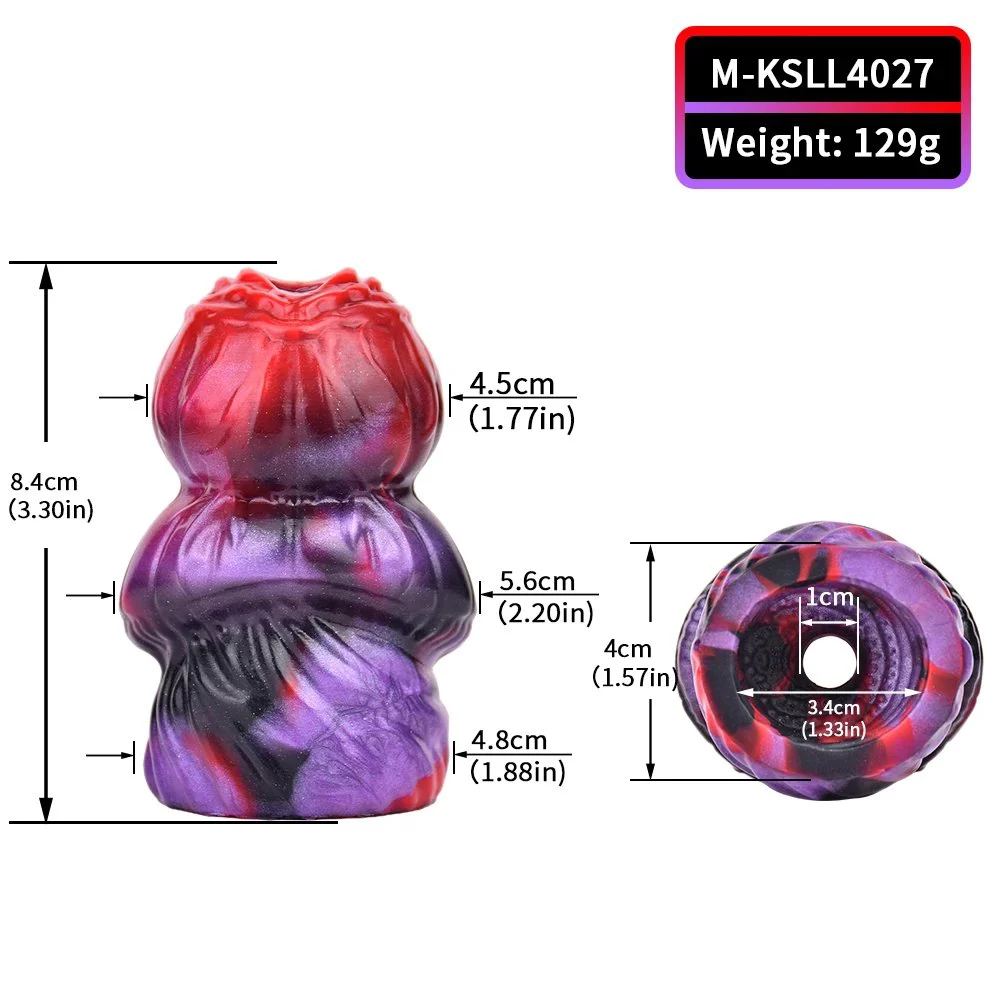 Mouth Gag Made of Soft and Safe Silicone Double Opening Bondage Mouth Gag for Adult Sm Play Props for Men and Women