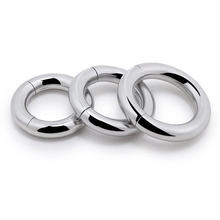 Scrotum Bondage Ring Toys Glans Ring Men Sex Toys Stainless Steel Magnetic Penis Cock Ring