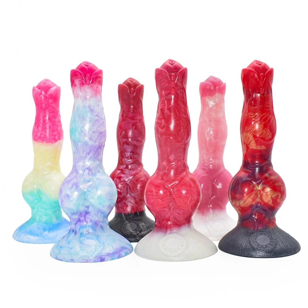 Thick Dog Knot Dildo Suction Cup Anal Dilator Prostate Massager Masturbation Sex Tool Women Dildo Silicone Adult Sex Toy