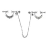 Nipple Clamps with Steel Balls for Women Adult Single Chain Clamps Comfortable Sex Toys