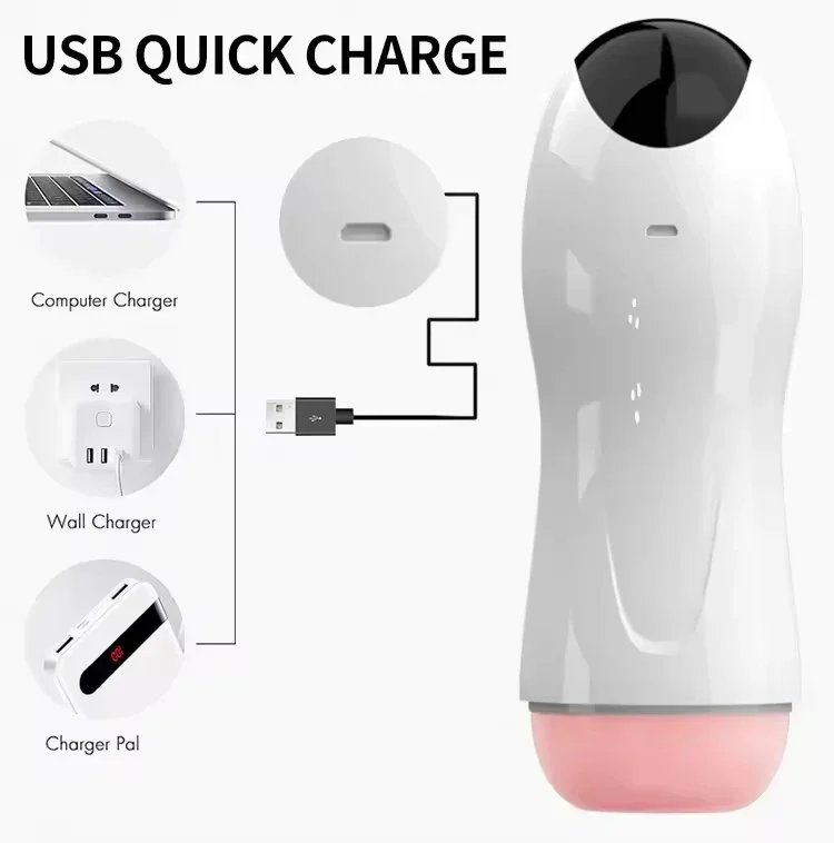 Fully Automatic Intelligent Men's Masturbator Cup Adult Sex Products with Multi-Frequency Aircraft Vibration Sound Features