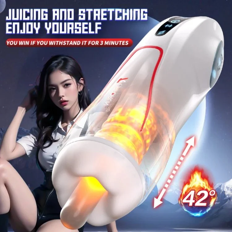Fully Automatic Large Telescopic Heating Male Masturbation Massager Vibrator Sex Toys for Men
