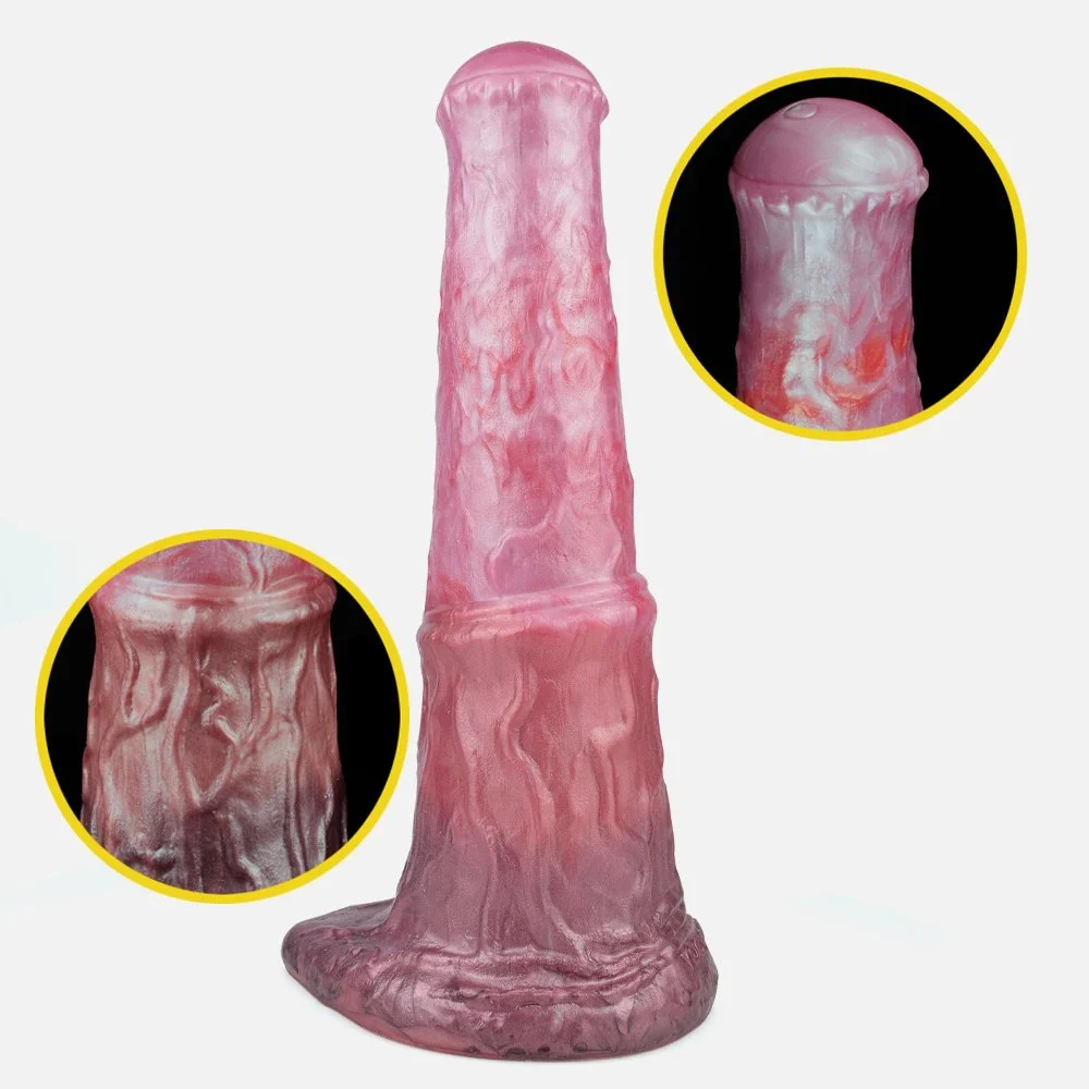 Thick Rubber Penis Ferghana Horse Animal Shaped Dildo With Suction Cup Silicone Dildo Sex Toy
