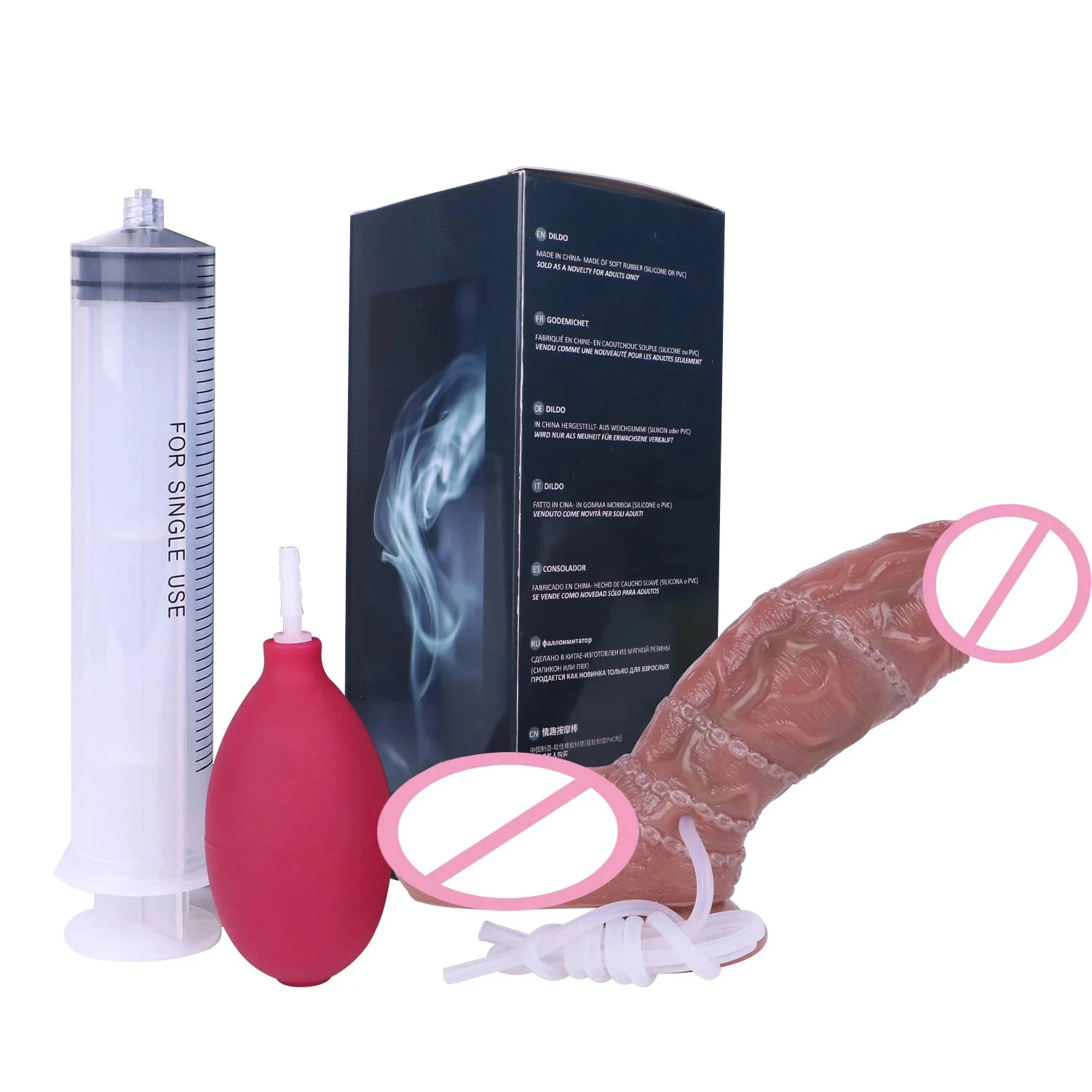 Different Design Style Squirting Dildos with Suction Cup