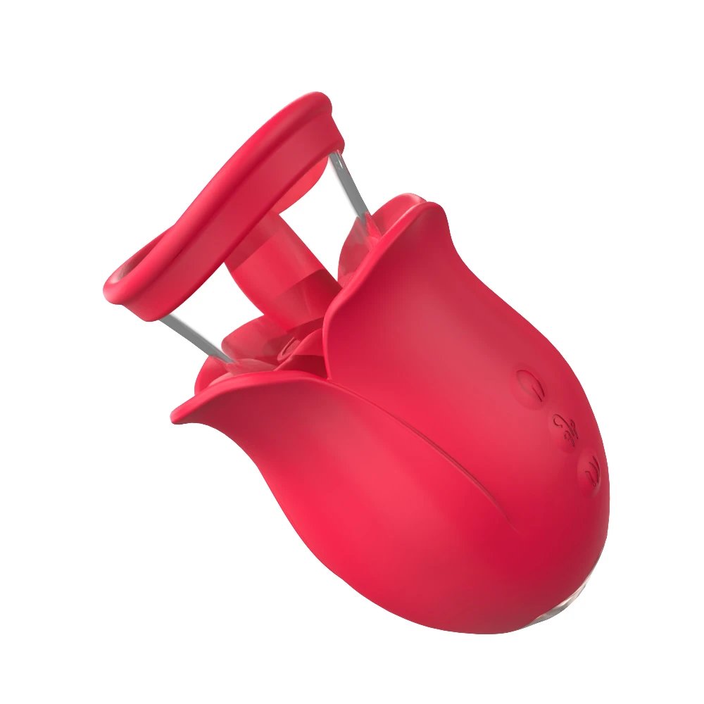 Women's G-Spot Clitoral Stimulator Nipple Massager Rose Suction Vibrator Masturbation Toy