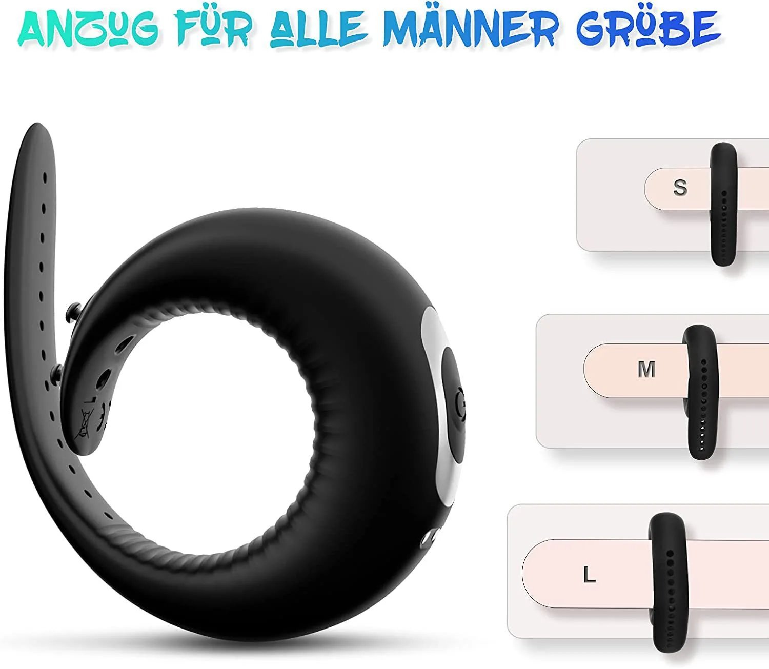 Adjustable Vibrating Cock Ring for Men Masturbator Penis Ring Vibrator Male Delayed Ejaculation Sex Toys