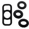 Adult Male Sex Toy Hot Wheel Man Cock Ring Set Silicone Delay Ejaculation Rings