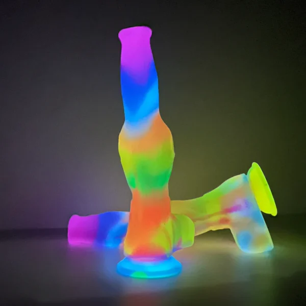 Trend Glow in the Dark 26cm Fantasy Dildo Animal Dog Penis Knot Big Dildo