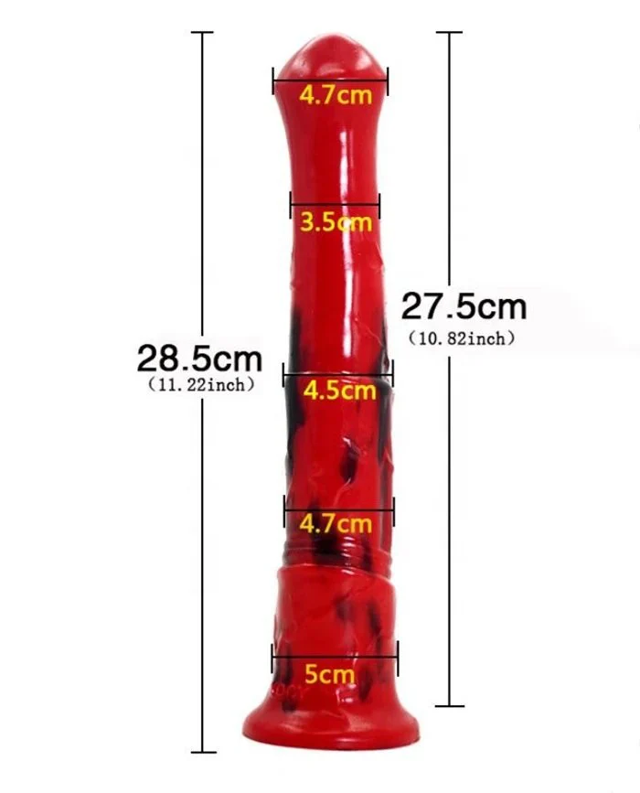 Female Masturbation Horse Dildo Liquid Silicone & Silica Gel Adult Sex Toys Realistic Design
