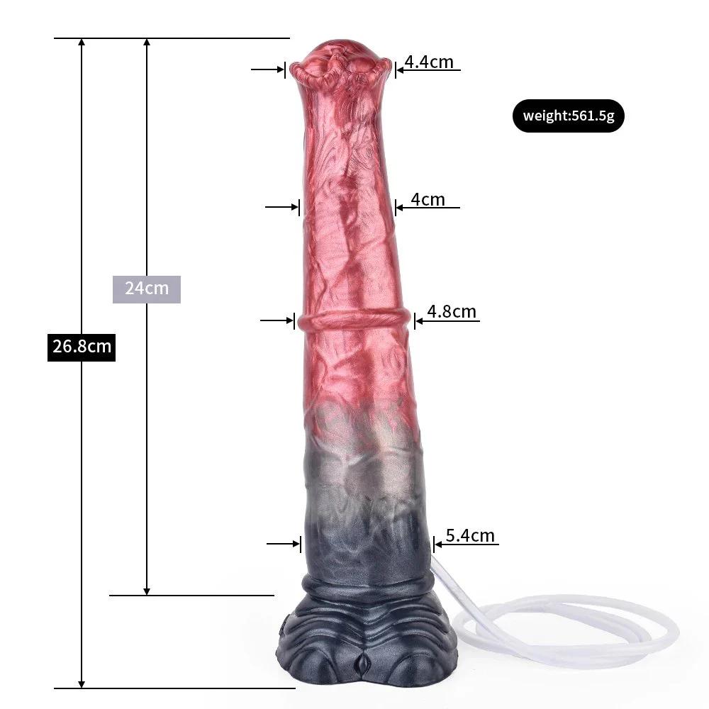 Fantasy Ejaculation Horse Dildo Spray Liquid Penis Huge Thick Dildo alien Cock with Suction Cup