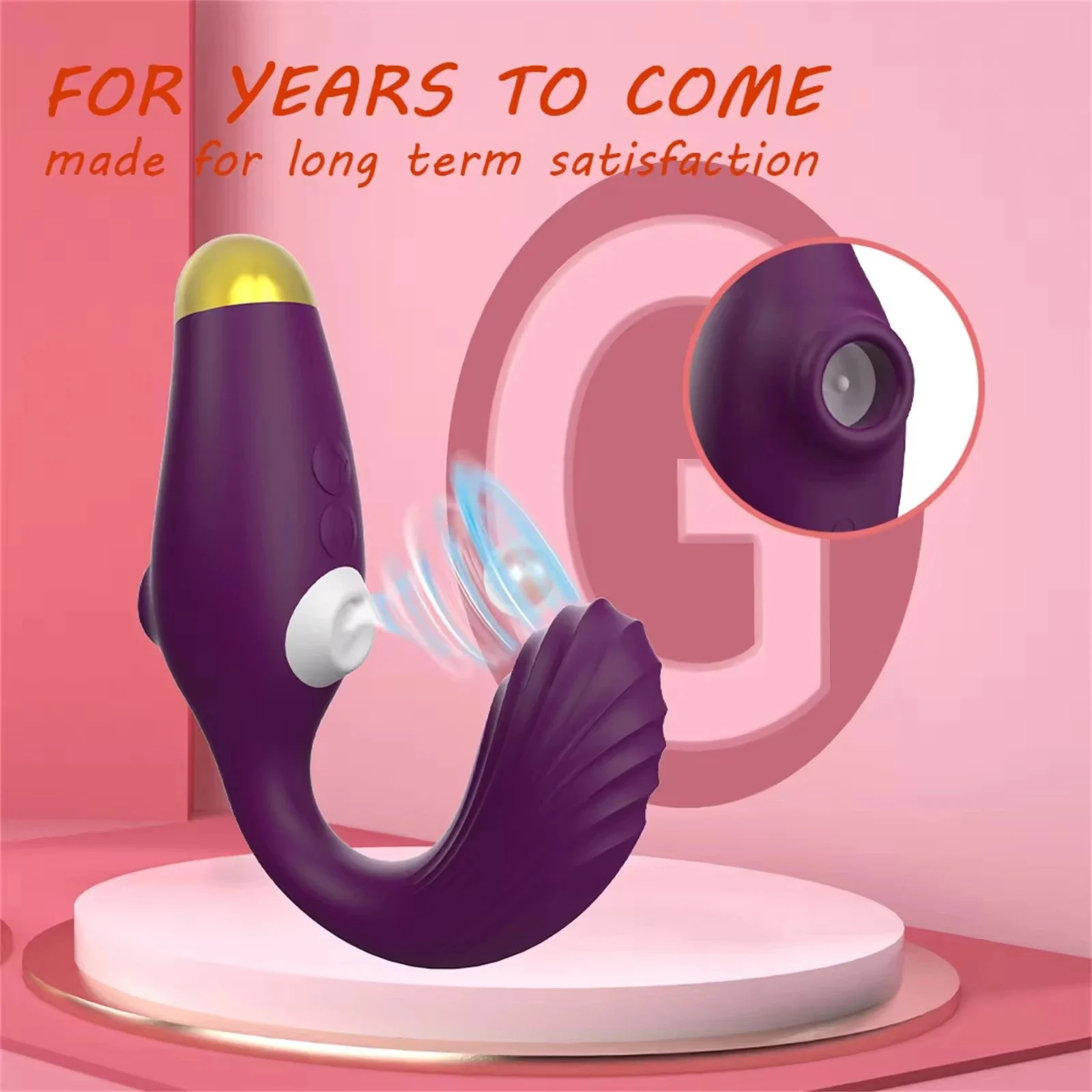 USB Rabbit Vibrator with 10-Speed Gentle Air Vibrations & Sucking for Clitoral Nipple Anal Stimulation-Female Orgasm Masturbator