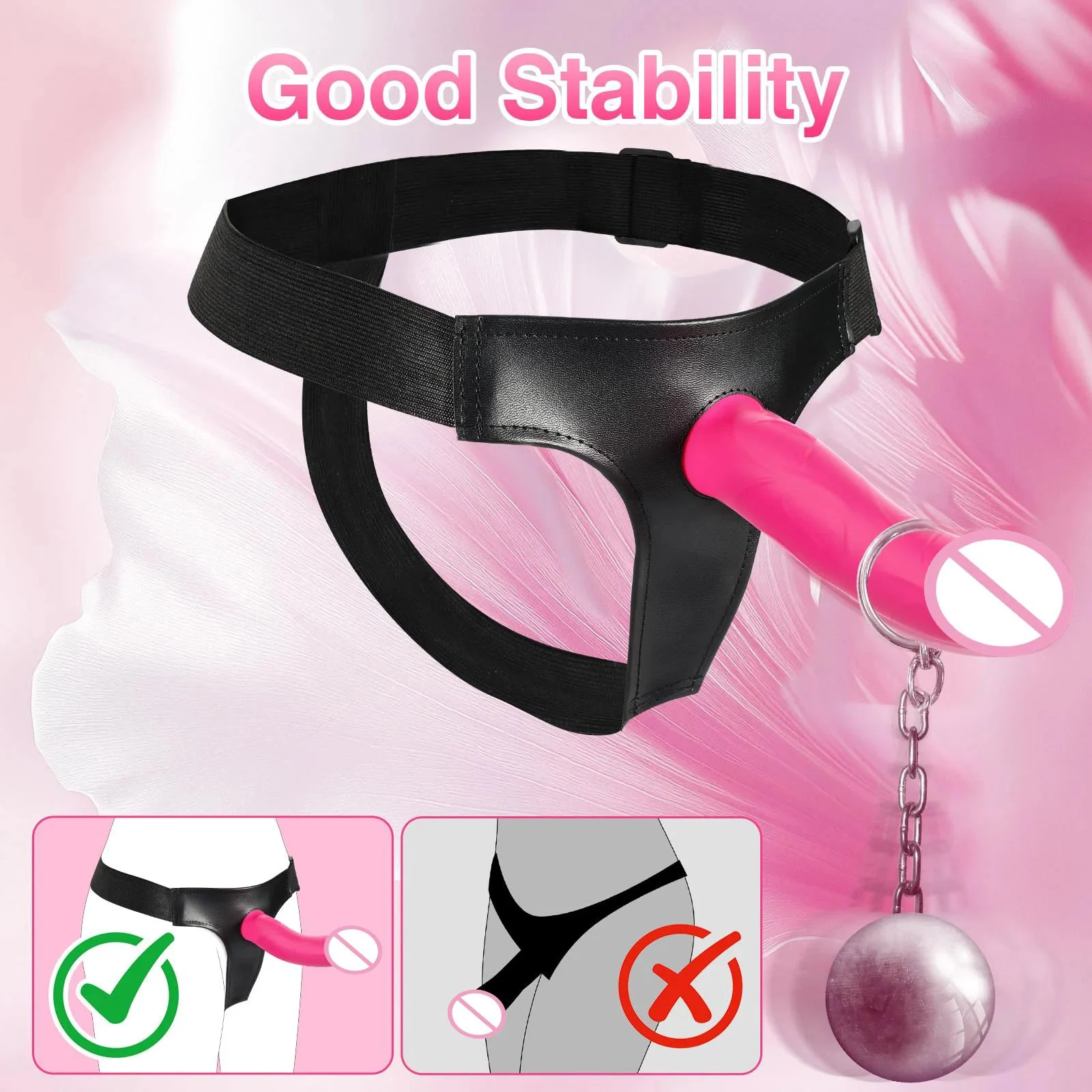 Remote Control G-Spot Clitoral Stimulation Female Adult Sex Toys Strap on Adjustable Harness Wearable Dildo Lesbian Vibrator