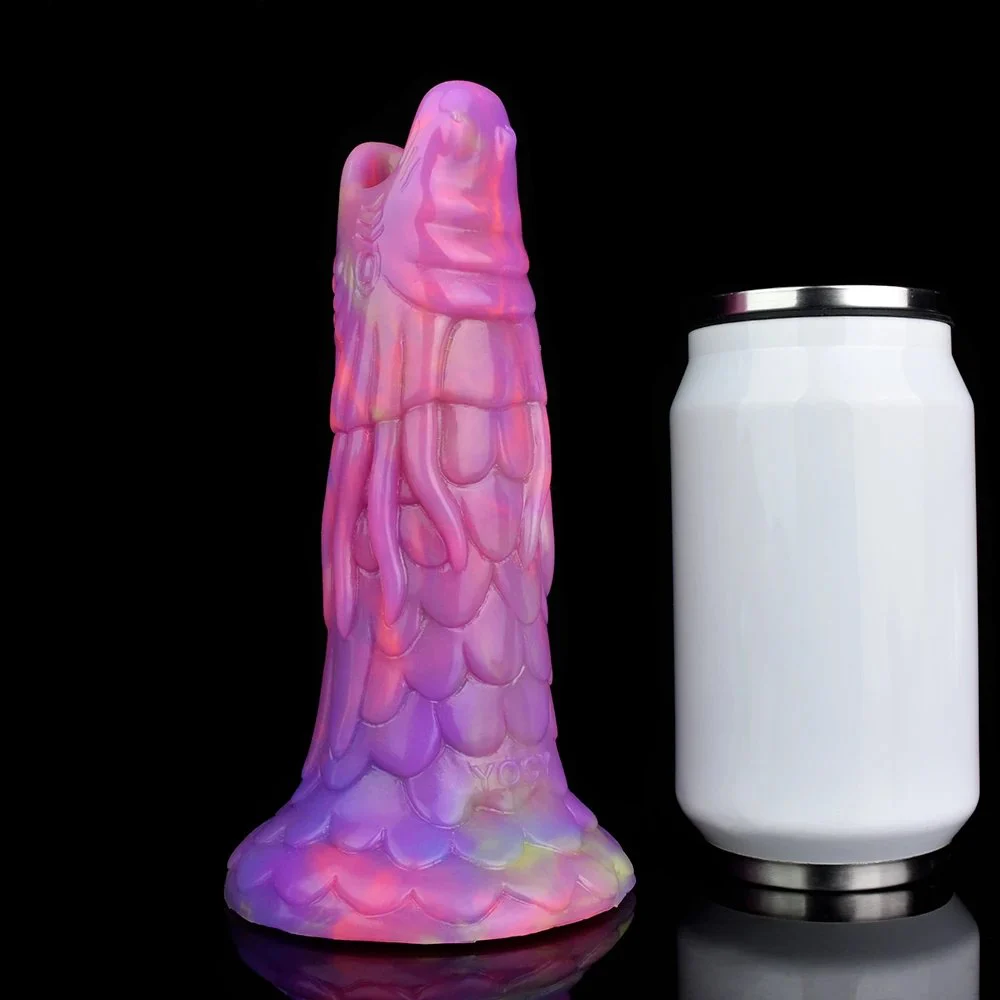 Fiery Dragon-OR Ovipositor Cocks With Eggs Fantasy Creature Dildo Liquid Silicone Soft Anal Eggs