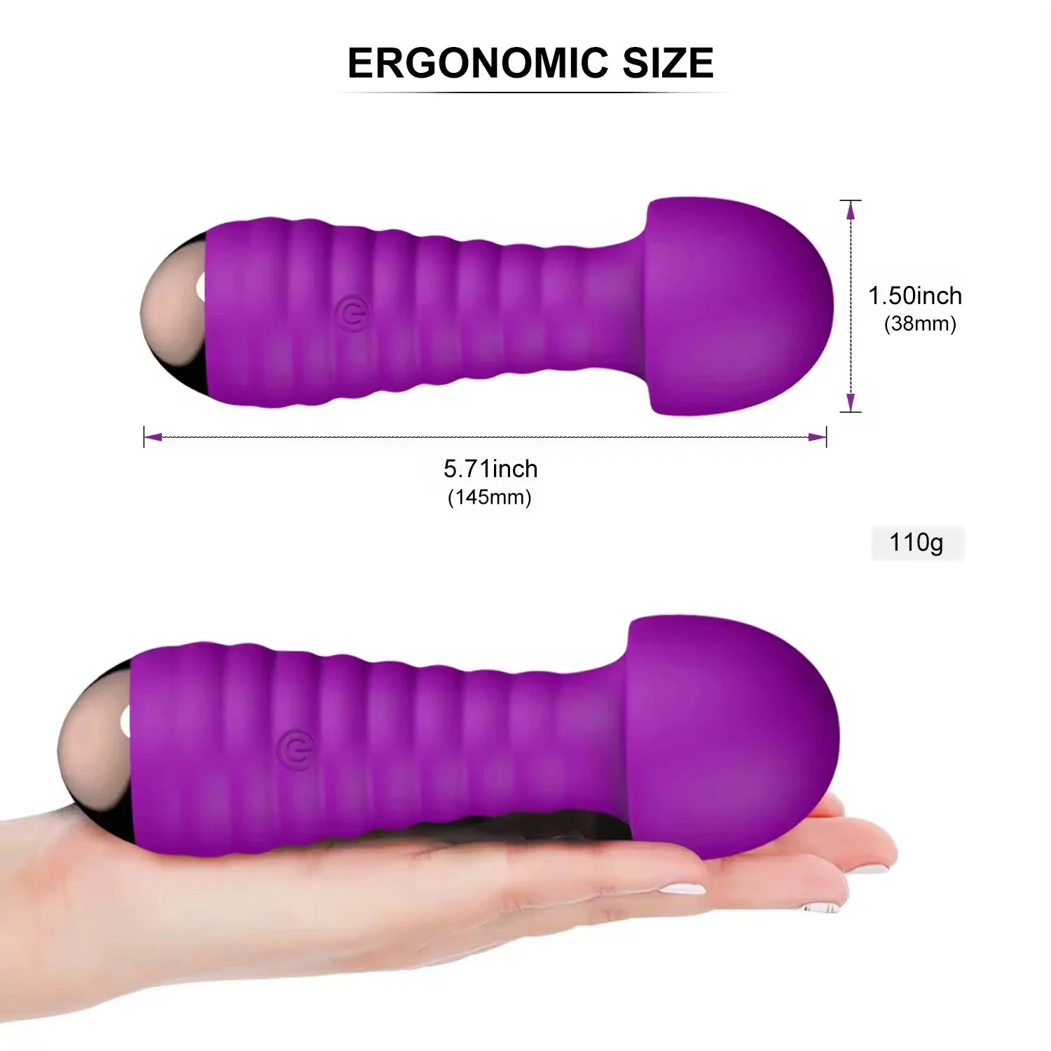 Rechargeable 12 Mode Powerful Comfort Vibrator Personal Body Massager for Women and Men