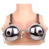 Nipple Clamp Kingkong Shield Fetish Metal Stainless Steel Nipple Clip PU Leather Bondage Couple Flirting Fun Toys