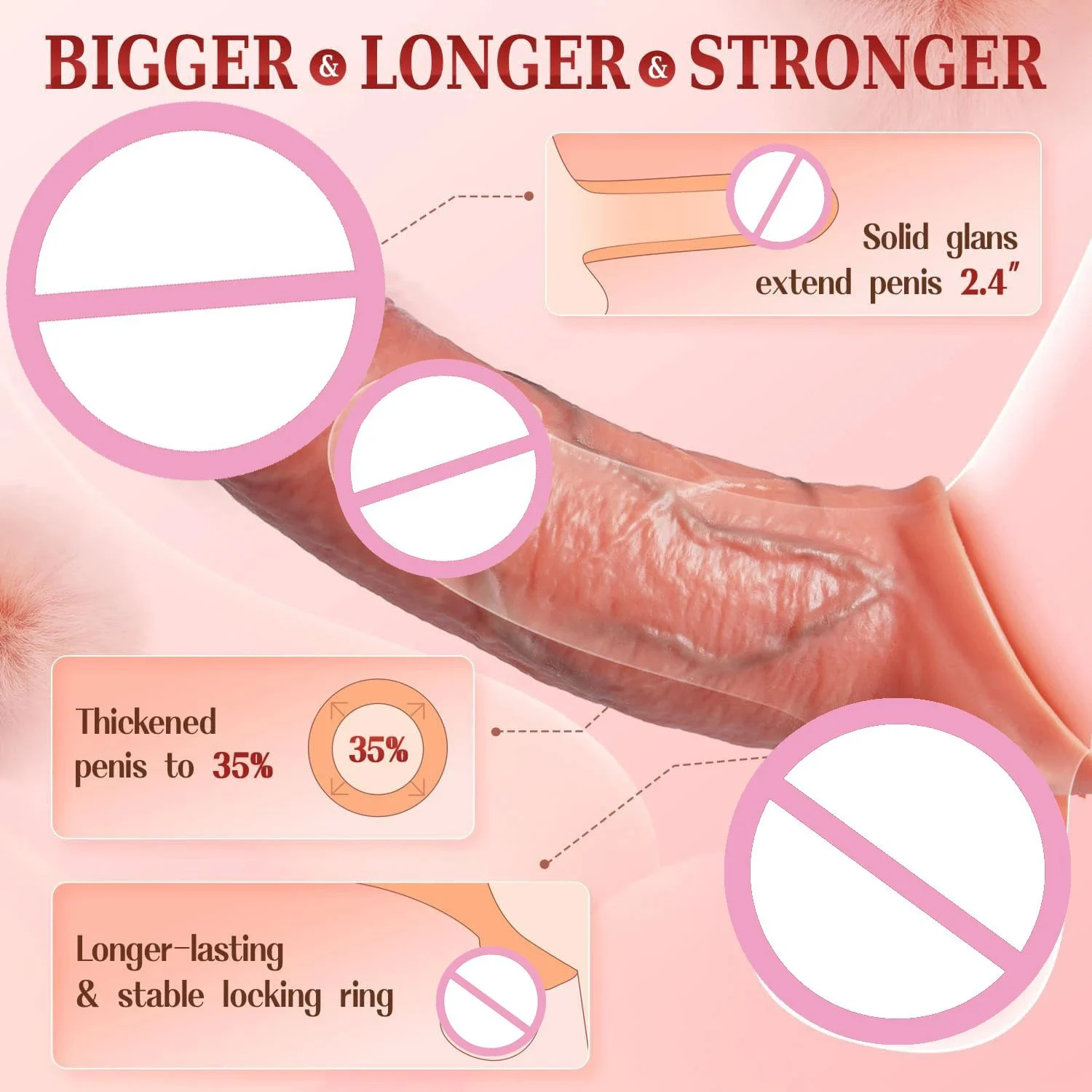 Remote Control Liquid Realistic Silicone Condom for Men Sex Toy Wearable Dildo Vibrator Stimulate G-spot