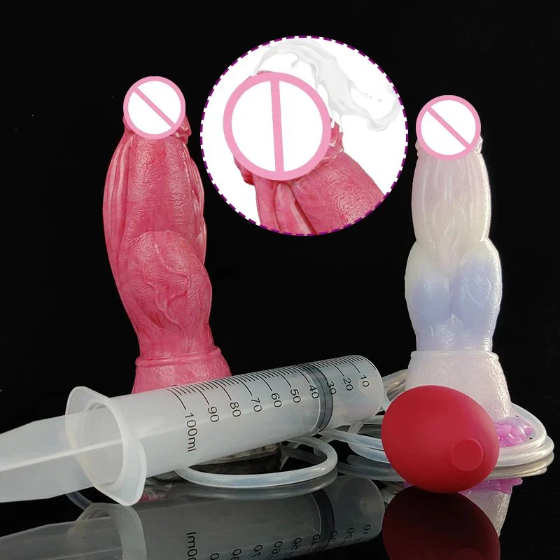 Huge Monster Artificial Sex Toy Squirting Colorful Silicone Realistic Anal Plug Sex Product for Women