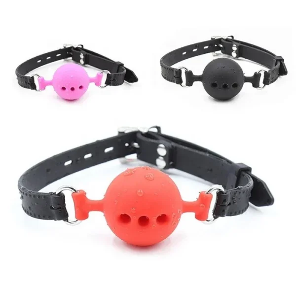 Novelty SM Sex Toys Leather Bondage Restraint Harness with Ball Gag for Adult Men and Women Sex Play