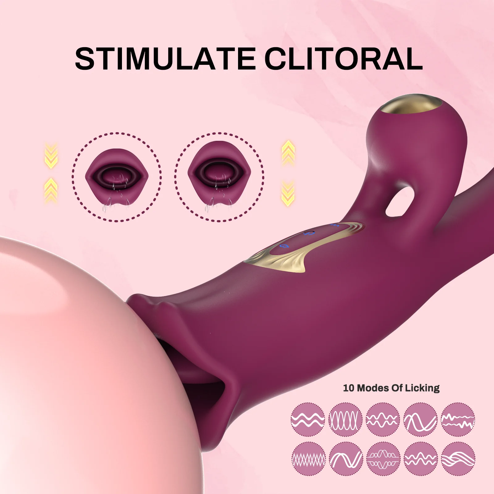Female Masturbation Nipple G-spot Clitoris Stimulation Vibrator Dildo Realistic Mouth Motion Licking Rabbit Vibrator for Women